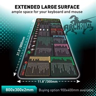 Mouse Pad Non Slip with Excel Shortcut Keys