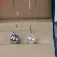 925 Silver AKOYA PearlS Necklace with Earrings - Princess DianaS Style Clavicle Chain