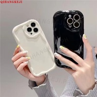 Cute Wavy Creamy Texture Shockproof Phone Case For Samsung Galaxy J7 J2 Prime A03 Core S20 S21 S23 FE Plus S22 Ultra Soft Silicone Cover