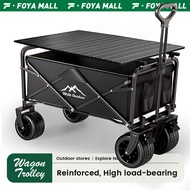 Camping trolley cart wagon trolley With Storage Basket Folding Wagon Tool truck folding trolley