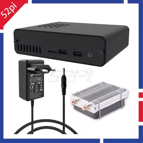 52Pi DeskPi Pro Set-top Box Aluminum Alloy Case With GPIO Extension Header Infrared Receiving Module