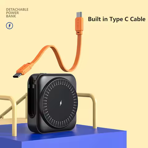 20000mAh Magnetic Power Bank with USB C Cable 22.5W Fast Charging External Battery for iPhone Samsun