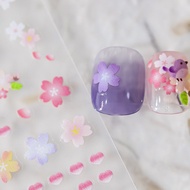 [CORAL SEA] Spring Series Simple Small Flower KX-318 Manicure Stickers Nail Stickers Manicure Access