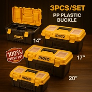Plastic Toolbox 14-17-20" Inch Set INGCO PBXK0301 Tool Box