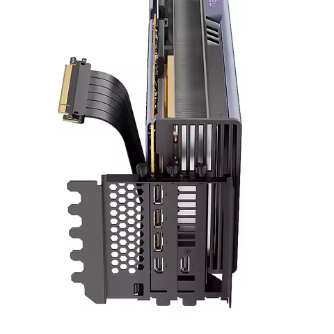 PCI-E 4.0 Graphics Card Vertical Mounting Bracket 200mm PCI-E 3.0 x16 Extension Cable Holder GPU Mou