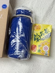全新 mosh 藍色保溫瓶 350ml