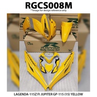 Rapido Cover Set Yamaha Lagenda 115Z Fi Jupiter GP-115 (15) Yellow Blue Accessories Motor Ysuku GP11