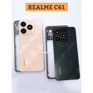 REALME C61 CASING HOUSING  BACK DOOR COVER MIDDLE TULANG TENGAH TUTUP BATERAI KACA KAMERA CS
