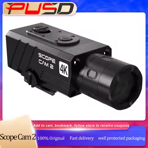 RunCam Scope Cam 2 4K Airsoft Camera IP64 WaterProof Paintball APP 1400mAh 128G Digital Zoom Customi