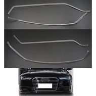 Pair For Audi A6L C7 PA C7.5 2016-2018 LED DRL Car Headlight Light Guide Plate Daytime Running Light