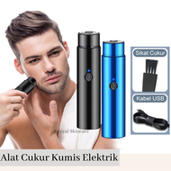 Alat Cukur Kumis Elektrik Mini Feihong Portable USB - Alat Cukur Kumis Dan Jenggot  - Alat Cukur Elektrik Portable Kumis Jenggot Bulu Ketiak 3 In 1 - Cukuran Jenggot  -  Pisau Pencukur Kumis Jenggot Recharge - bisa cod bayar di tempat