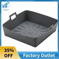 23cm/9Inch Square Large Silicone Air Fryer Liners Mold for  Air Fryer 6-8QT Reusable Airfryer Oven B