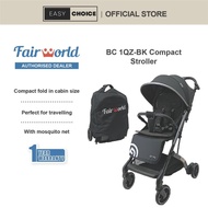 FairWorld Compact Baby Stroller Cabin Size Stroller-Black