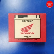 แบตเตอรี่ HONDA YTZ4S ขนาด 4 แอมป์ 12 โวลต์ รหัส 31500-KVB-T02 สำหรับรถรุ่น WAVE110I WAVE125I MSX125 GROM CLICK110I CLICK125I อะไหล่แท้เบิกศูนย์100%