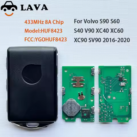 High-quality Smart Remote Key Fob FSK 433.92MHz 8A / H Chip for Volvo S90 V60 V90 XC40 XC60 XC90 key