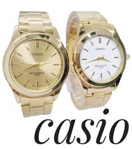 พร้อมกล่อง CASIO นาฬิกาข้อมือผู้ชาย (กันน้ำ) นาฬิกาผู้ชายกันน้ำ casioสีทอง นาฬิกาคาสิโอ้กันน้ำ สายเหล็ก RC704