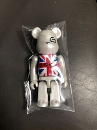 Bearbrick be@rbrick 100% Union Jack white