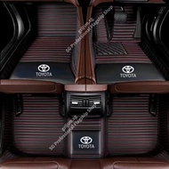 Toyota bZ4X ,Hilux,Corolla axio,Aygo,Supra car mats Right hand drive Car Mat Leather Car Floor Mat C
