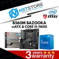 PWP MSI B560M BAZOOKA mATX & INTEL CORE I5-11600 PROCESSOR