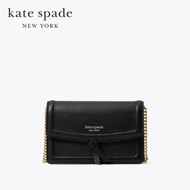 Kate Spade New York กระเป๋าสะพายข้างรุ่น Knott Flap Crossbody K6830 001 สีดำ