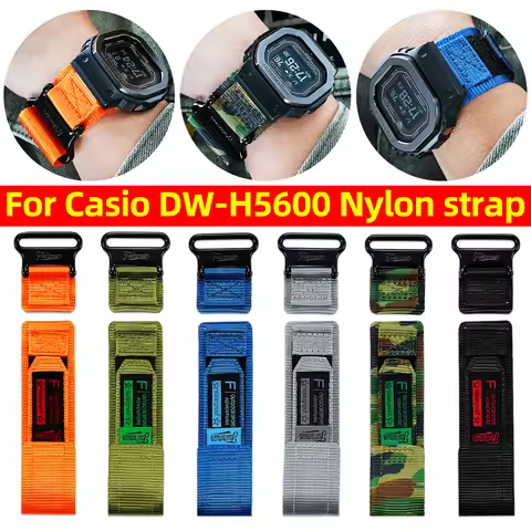 For Casio G-SHOCK 3516 DW-H5600MB Nylon strap Accessorie | DW-H5600 replacement Waterproof Nylon can
