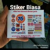 Ordinary Stickers universal Garage Diorama Accessories Old Cafe Garage Diorama 1/64