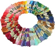 Embroidery Threads Embroidery Floss Threads,100 Skeins(Random Color)