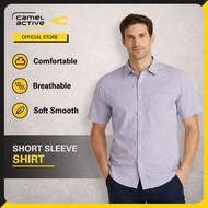 camel active Men's Outdoor Casual Regular Fit Classic Checkered Shirt - Multistripe 9-102AW24SLD1823