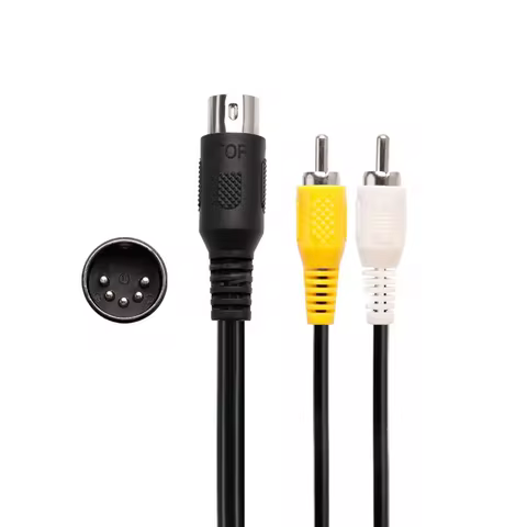 3 RCA Cable for SEGA Mega Drive 1 Console AV Cord for MD1 Controller Audio Video Stereo Extension Ca