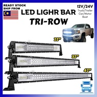 GBS AUTO Triple-Row 22" 32" 42" LED Light Bar for 4x4 4WD SUV ATV Cars Aksesori Lori Bus Boat Truck 