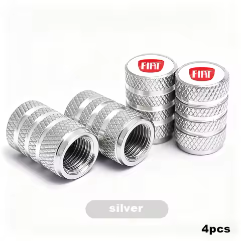 4pcs New Metal Tire Valve Caps Car Tyre Dust Covers Accessories For FIAT Abarth 500 Panda Bravo Punt
