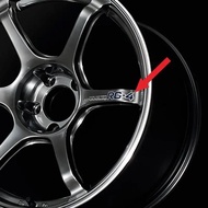 4x Car Styling Sticker for Casting-flow Forming ADVAN RG-4 Auto Wheel Hub Spokes Applique Letter Wor