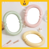 Wavy Candy Color Oval Rectangle Mirror Makeup Mirror Decoration Room Mirror Photo Props