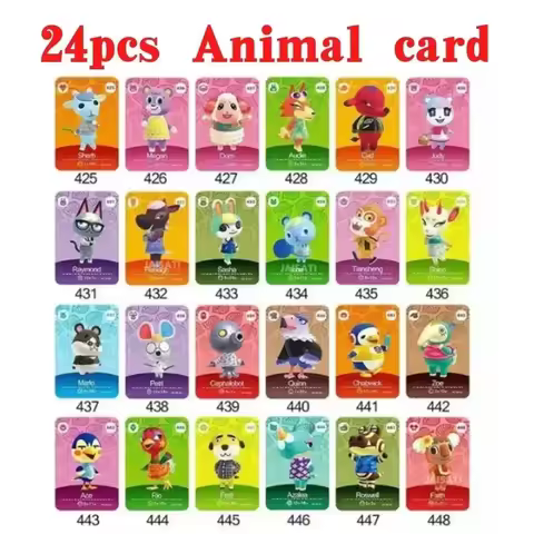 Hot Game Animals Crossing New Horizons Amiibo Card Ankha Marshal Maple NS Switch 3DS Game Set Mini N