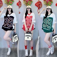 Áo thun chất cotton khô 3158 form rộng tay lơ - 99