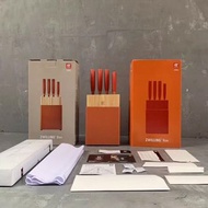 孖人牌六件刀套鋼刀連刀架