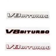 3D letter car stickers for Mercedes Benz  GLC63 C63 E63 G63 GLE63 GLS63 ABS Emblems V8 Biturbo Badge