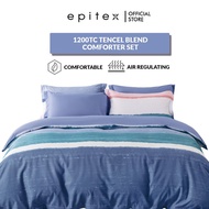 Epitex (Comforter Set) 1200TC Tencel Blend Hybrid Botanic Silk Comforter Set Print