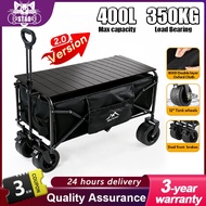 🔥WTHB🔥2.0 Version 400L Outdoor Wagon Trolley Foldable Tool truck portable Shopping cart Camping trol