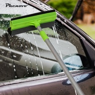 [Phenovo] Window Squeegee Double Sided with Long Handle 50cm to 81cm 2 in 1 Window Cleaner