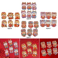 [tenlzsp0bc] 6 Pieces New Year Red Envelopes Lucky Money Envelopes Presents 2024 Year of The Packets