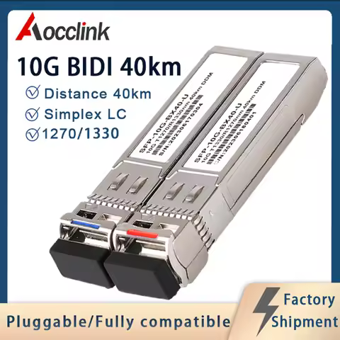10G BIDI 20km 40km 60km SFP+ single fiber LC optic transceiver module bidirectional tx1270nm rx1330n