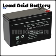 Rechargeable Lead Acid Back Up Battery 12V 7AH