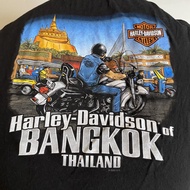 Kaos vintage harley davidson bangkok thailand 3d emblem art tee sturgis