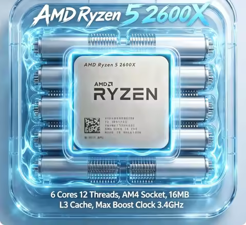 AMD Ryzen 5 2600X 6-Core 12-Thread AM4 CPU 3.6GHz Desktop Processor 95W R5 2600X 100% Brand New Orig
