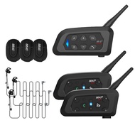 EJEAS V4C PLUS + 2PCS V6C PRO 3 ให้คะแนนชนิดใส่ในหูผู้ตัดสินชุดหูฟังอินเตอร์คอม 1200M Full Duplex Bl