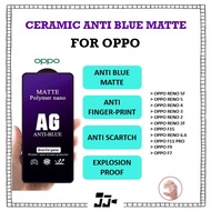Oppo Ceramic Anti Blue Matte Screen Protector Reno 5F, Reno 5, Reno 4, Reno 3, Reno 2/2F, F15, F11 Pro, F9, F7
