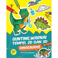 Gramedia Bogor - Scissors, Color, 2D and 3D Paste: Dinosaurs