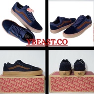 Vans Oldskool - Vans Old Skool Navy Gum - Vans Oldskool Navy - Vans Oldskool Premium - Vans Old Skool Shoes Original 100% - Vans Old School - Sneakers Import - Vans Old Skool Original - Men's Sneakers