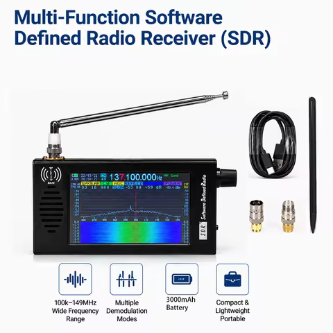 SDR V4 V5 Signal Receiver RTL2832U Software-Defined Radio Receiver Full Band Receiver Radio Aviation